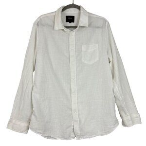 Rails Shirt Men's Extra Large Wyatt Button Down Long Sleeve Pocket White Cotton